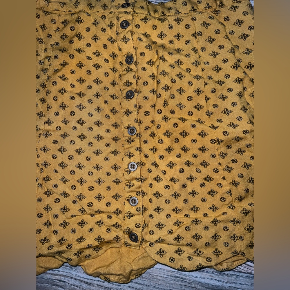 Yellow pattern skirt - Picture 2 of 4